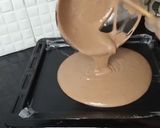 A picture of step 4 of Snickers Chocolate Roll Cake.