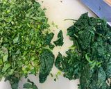 A picture of step 3 of Feta and greens frittata.