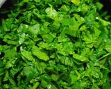 A picture of step 1 of Palak soup.
