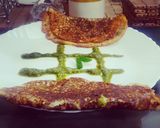 A picture of step 6 of Rava Sooji Chilla.