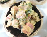 Foto del paso 3 de la receta: Champiñones rellenos de espinaca y jamón ibérico