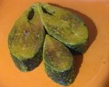 A picture of step 1 of Ilish Machh Bhaja: (Fried Hilsa with Steamed Rice).