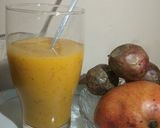 A picture of step 1 of Mango passion juice.