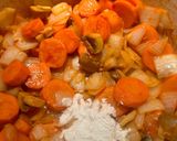 A picture of step 4 of Coq Au Vin.