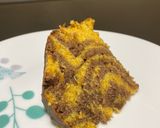 Foto del paso 6 de la receta: Queque o bizcocho mármol de naranja, zanahoria y chocolate muy esponjoso 🍊🥕🍫
