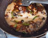 A picture of step 3 of Prawns Manchurian.
