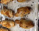 A picture of step 4 of Pig in a blankets Homemade chicken puffs.