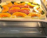 Roast Pork, Pumpkin and Zucchini with BBQ Honey Sauce 烤蜜汁三層肉佐南瓜與櫛瓜的食譜步驟4照片