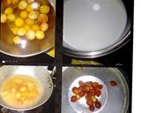 A picture of step 1 of Khubani ka meetha.