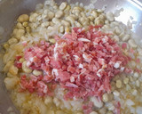 Foto del paso 1 de la receta: Bacalao con habitas y jamón