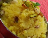 प्रसाद का शीरा (रवा शीरा) (prasad ka sheera (Rava sheera) recipe in Hindi) रेसिपी चरण 5 फोटो