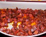 Foto del paso 4 de la receta: Fideos con espinacas y trocitos de cantimpalo