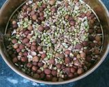 A picture of step 2 of Sprout chaat.