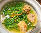 Hình bước làm 3 của món Canh bông thiên lý nấm trùng thảo