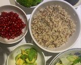 A picture of step 3 of Quinoa Pomegranate Salad.