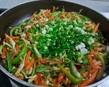 A picture of step 3 of Vegetable Wrap.