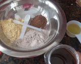 A picture of step 1 of Finger millet chocolate cake.