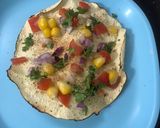 A picture of step 6 of Masala Papad.