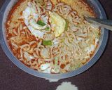 Foto langkah ke 7 dari resep 49. Mie Sedaap Korean Soup Spicy Chicken.