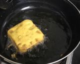 A picture of step 2 of Bread pakoda with cheese filling.