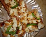 A picture of step 5 of Bread Pizza.