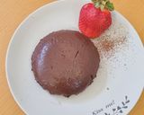 รูปขั้นตอนการทำที่ 7 ของ Valentine's chocolate milk pudding & strawberry ไม่ใช้เตาอบ ❤️