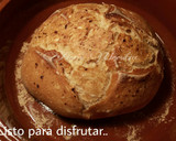 Foto del paso 8 de la receta: Pan casero, hecho con biga en cocotte de barro