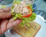 รูปขั้นตอนการทำที่ 9 ของ Tuna Spread & Cheese Toast