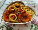 Gambar langkah 5 resipi 👩‍🍳Udang Goreng Kunyit (Mat Rock).