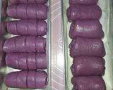 Foto langkah ke 4 dari resep Roti Sobek Ubi Ungu || eggless.