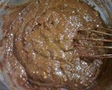 A picture of step 3 of Oatmeal Walnut & Chocolate Brownie Cake Eggless.