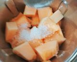 A picture of step 4 of Musk Melon🍈and lemon juice (Kharbuj sharbat recipe).