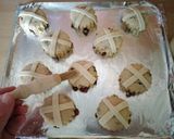 A picture of step 10 of Vickys Easter Hot Cross Scones, GF DF EF SF NF.