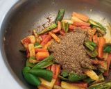 A picture of step 3 of Carrot Radish and Green chilli instant pickle.