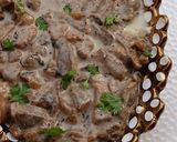 A picture of step 7 of Creamy Garlic Mushrooms.