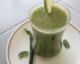 A picture of step 4 of Minty Bottle guard and drumstick juice.