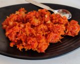 A picture of step 5 of Gajar halwa.
