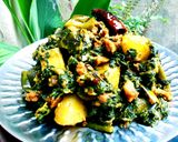 লাউ শাকের তরকারি (lau shaaker tarkari recipe in Bengali) রেসিপির ধাপ 6 ছবি
