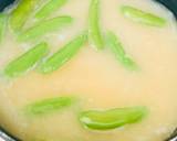 Egg drop miso soup with snap-pea recipe step 6 photo