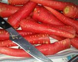 A picture of step 1 of Gajar ka halwa.