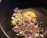 A picture of step 1 of Swiss Chard, Celery Root, Carrot, and Turnip Soup.