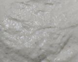 A picture of step 2 of Lobia Dahivada in Appe pan.