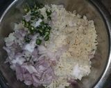 A picture of step 1 of Leftover Rice Cutlets.