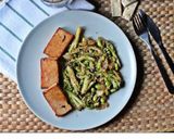 Foto del paso 5 de la receta: Tofu marinado con vegetales y palta !