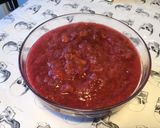 Une image de l'étape 7 de Compote de pêches de vigne et rhubarbe.