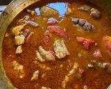 A picture of step 6 of Chana Gosht Awadhi style.