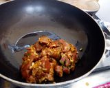 A picture of step 7 of Lamb Marsala.