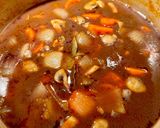 A picture of step 5 of Coq Au Vin.