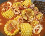 Foto langkah ke 5 dari resep Cumi jagung saus padang.