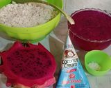 Foto langkah ke 1 dari resep Mango Sticky Rice Dragon Fruit.